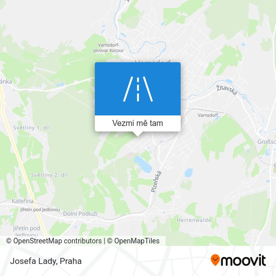 Josefa Lady mapa