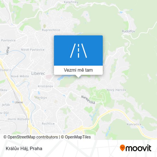 Králův Háj mapa