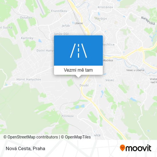 Nová Cesta mapa
