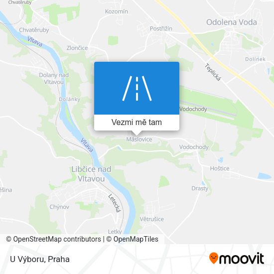 U Výboru mapa