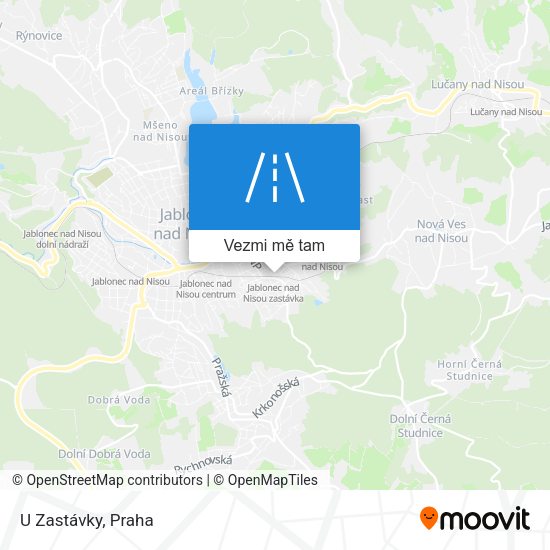 U Zastávky mapa