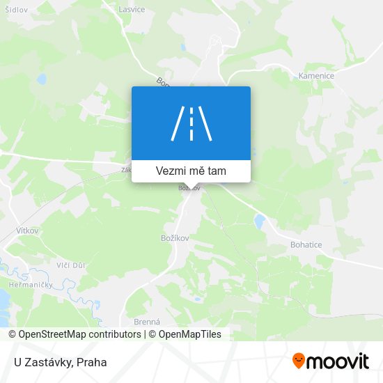 U Zastávky mapa