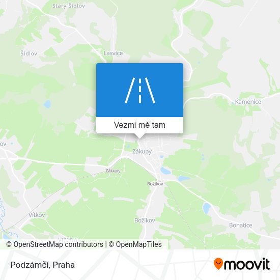 Podzámčí mapa