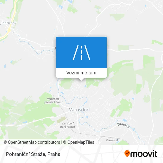 Pohraniční Stráže mapa