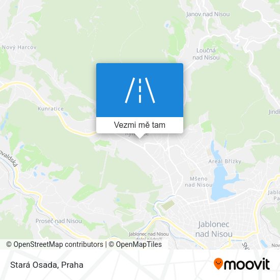 Stará Osada mapa