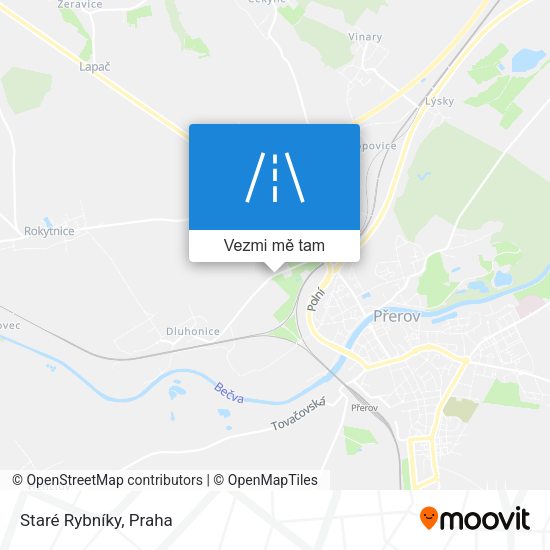 Staré Rybníky mapa
