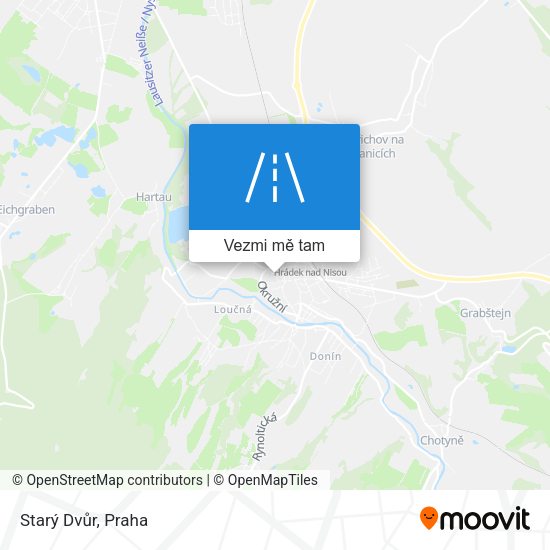 Starý Dvůr mapa