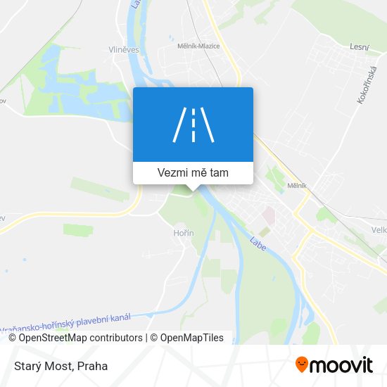 Starý Most mapa