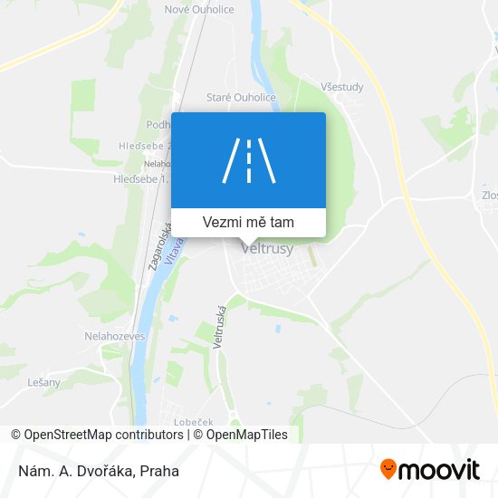 Nám. A. Dvořáka mapa