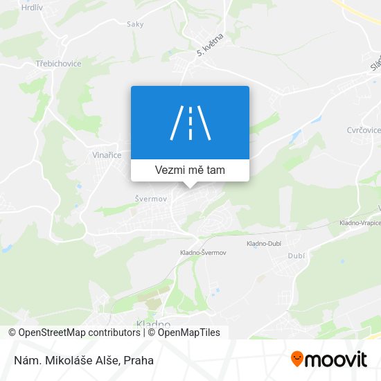 Nám. Mikoláše Alše mapa