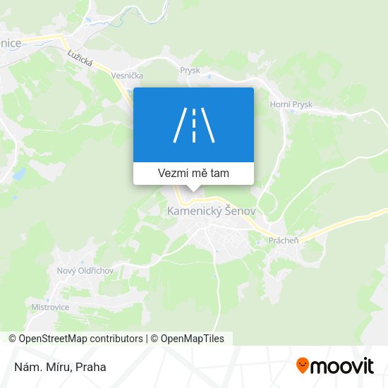 Nám. Míru mapa