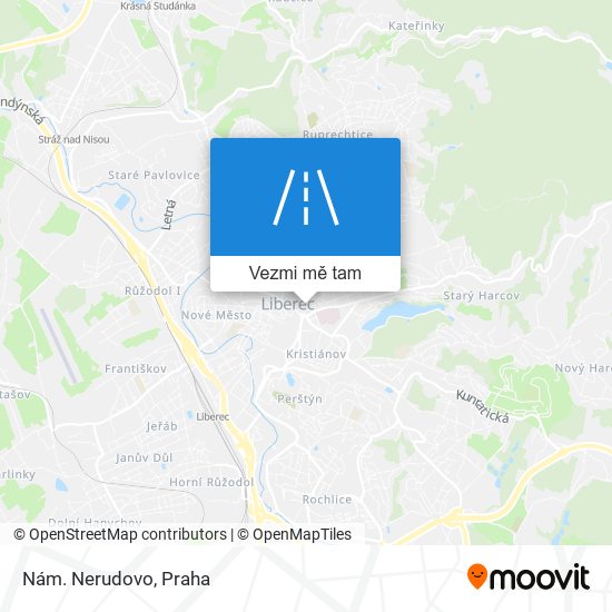 Nám. Nerudovo mapa