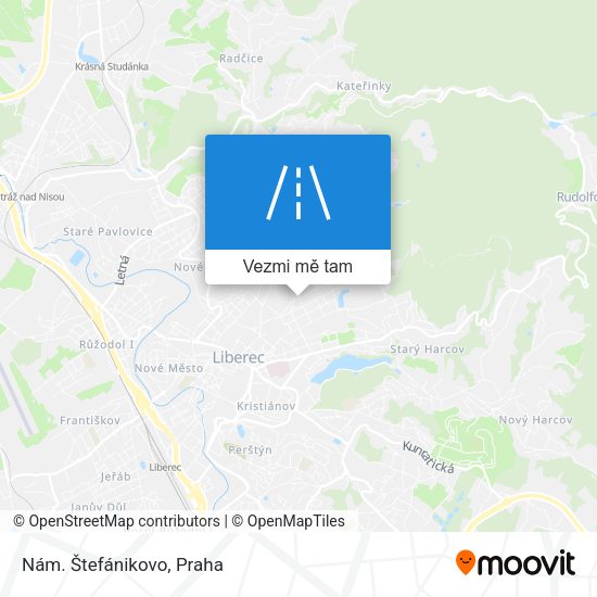 Nám. Štefánikovo mapa