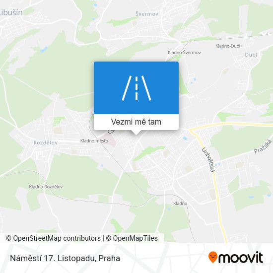 Náměstí 17. Listopadu mapa