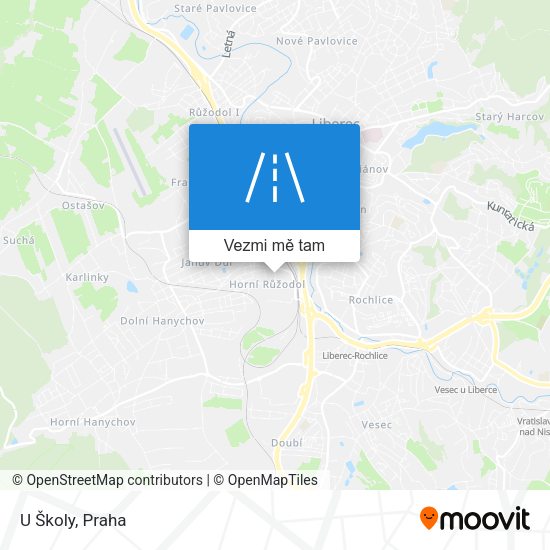U Školy mapa