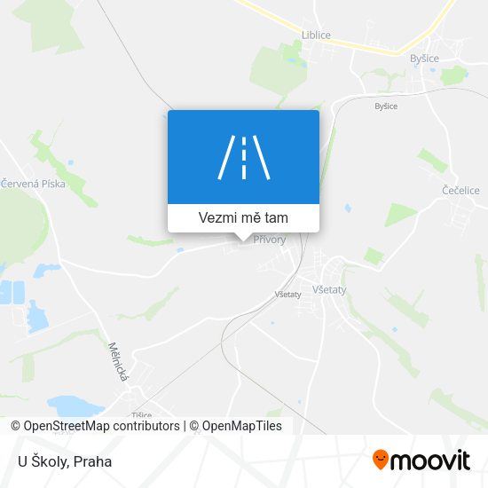 U Školy mapa