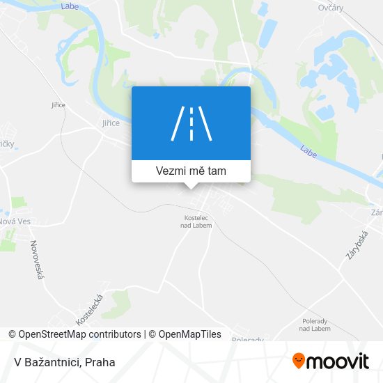 V Bažantnici mapa