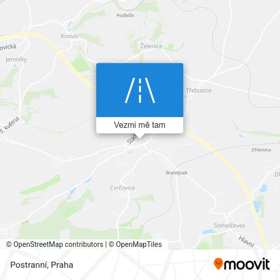 Postranní mapa