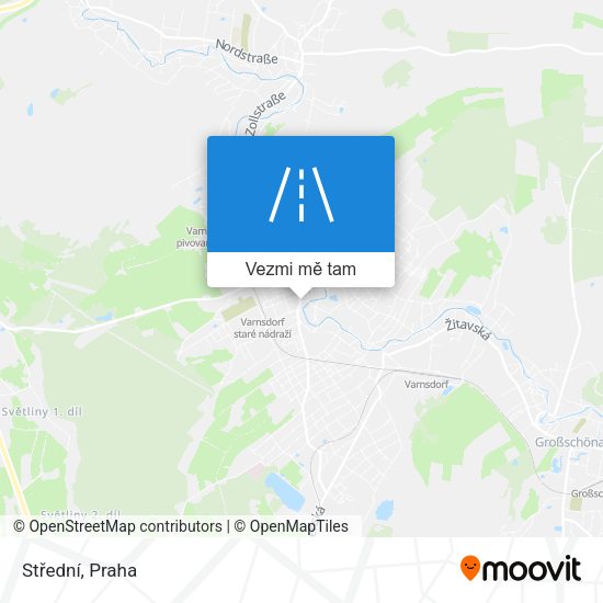 Střední mapa
