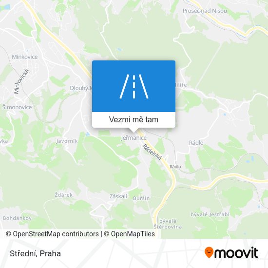 Střední mapa
