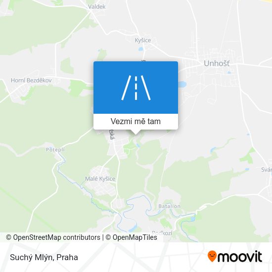 Suchý Mlýn mapa
