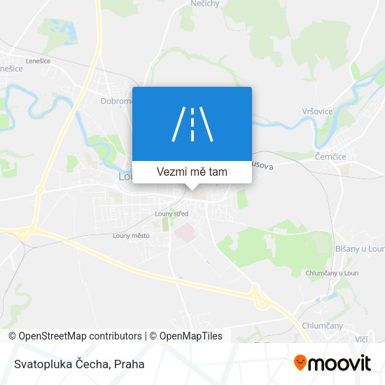 Svatopluka Čecha mapa