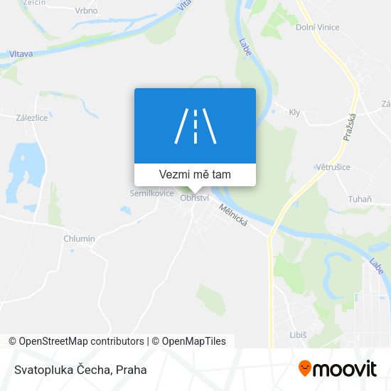 Svatopluka Čecha mapa