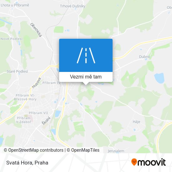 Svatá Hora mapa
