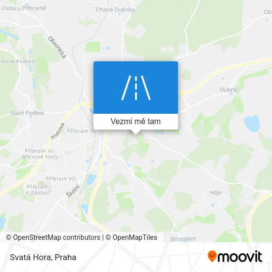 Svatá Hora mapa