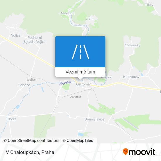 V Chaloupkách mapa