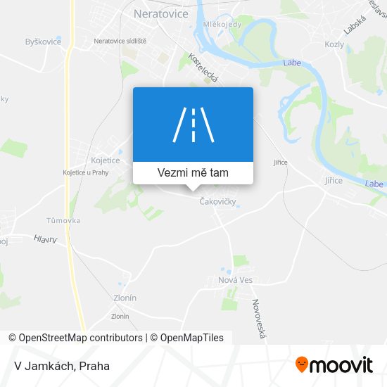 V Jamkách mapa