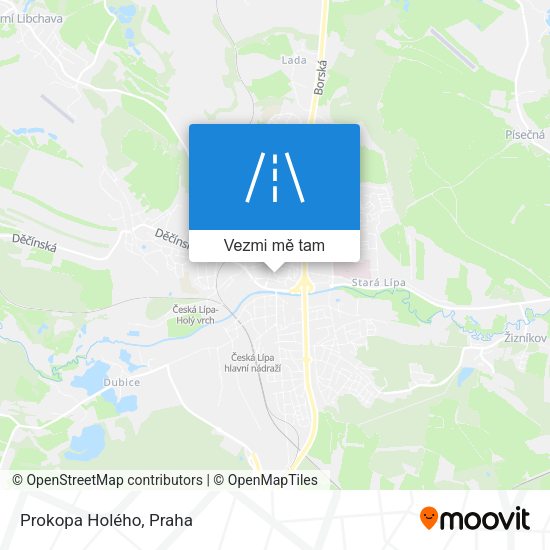 Prokopa Holého mapa