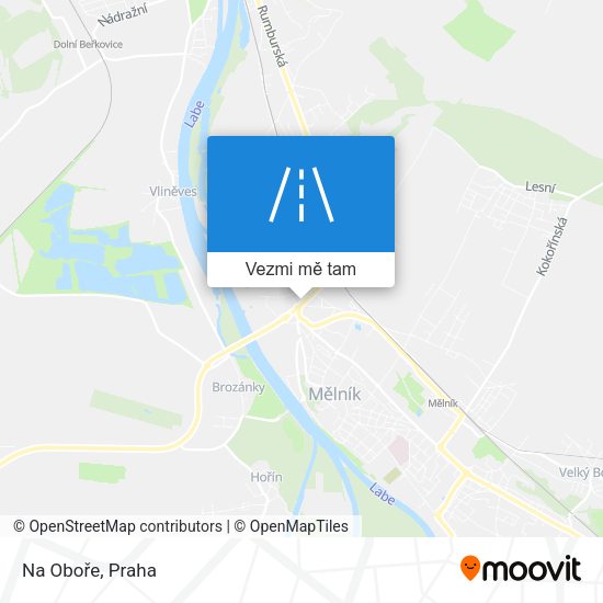 Na Oboře mapa