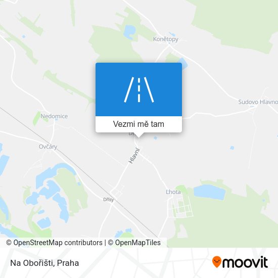 Na Obořišti mapa
