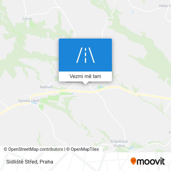 Sídliště Střed mapa
