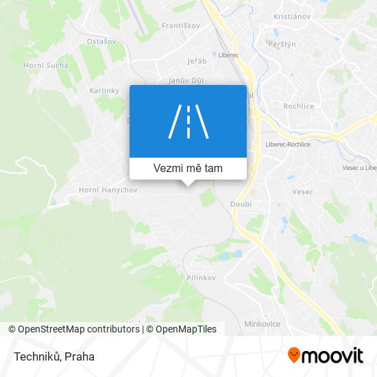 Techniků mapa