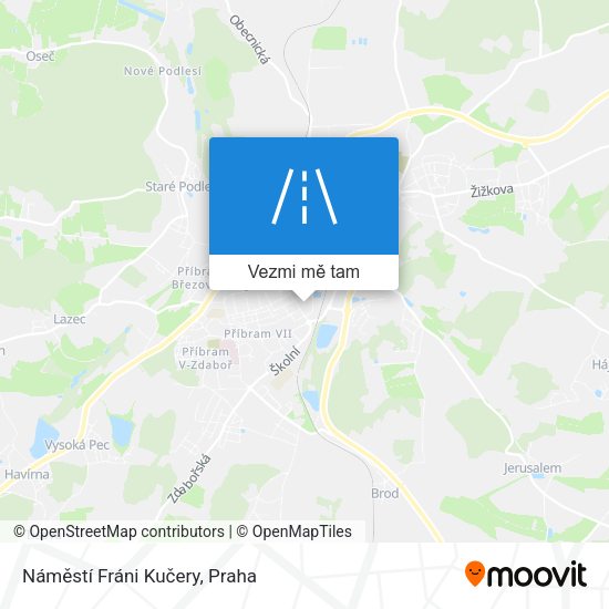 Náměstí Fráni Kučery mapa