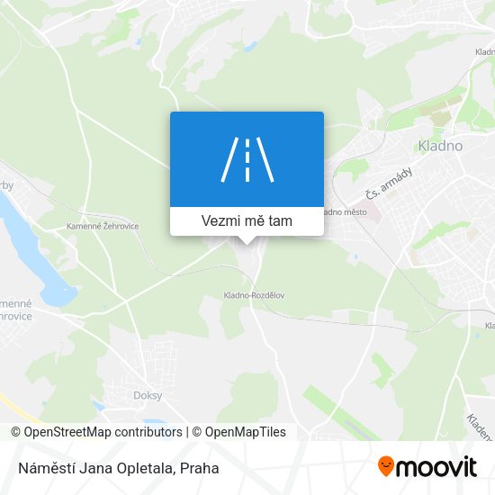 Náměstí Jana Opletala mapa