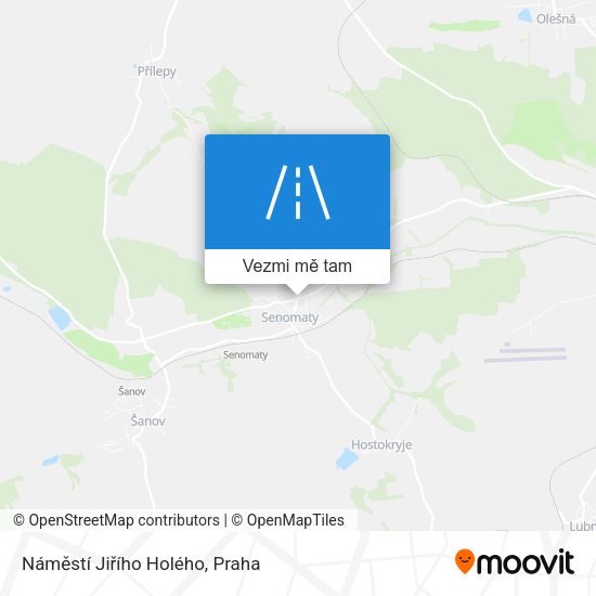 Náměstí Jiřího Holého mapa