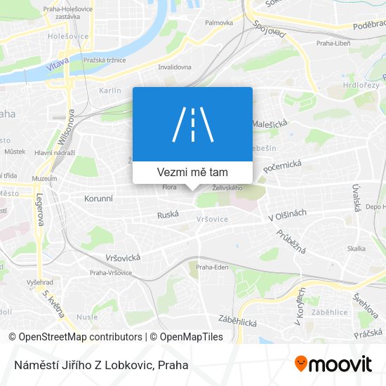 Náměstí Jiřího Z Lobkovic mapa