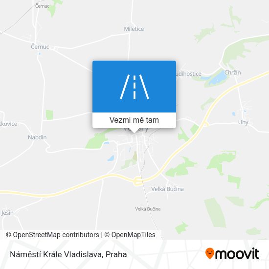 Náměstí Krále Vladislava mapa