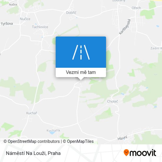 Náměstí Na Louži mapa