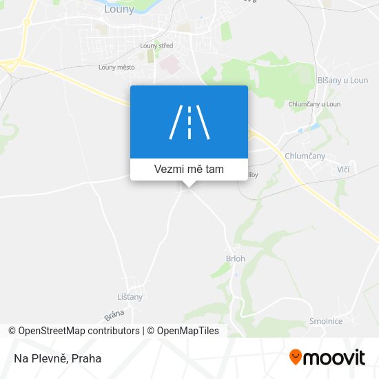Na Plevně mapa