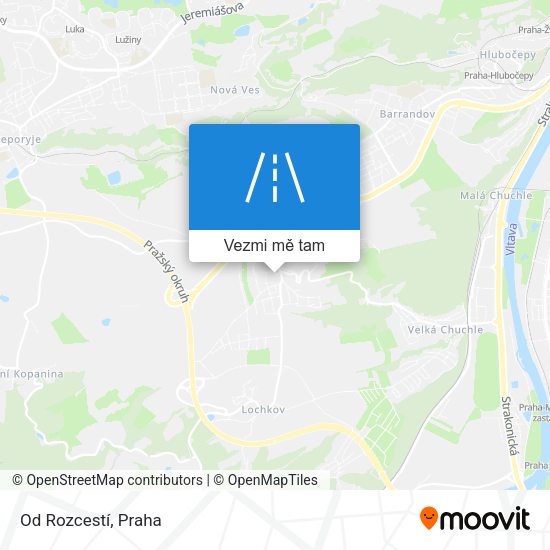Od Rozcestí mapa
