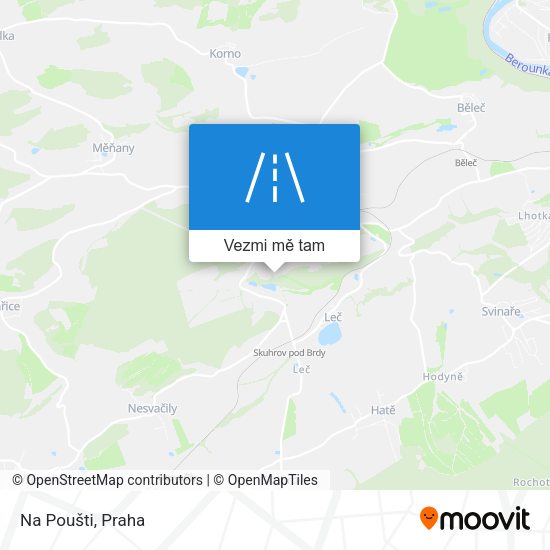 Na Poušti mapa