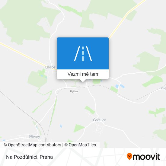 Na Pozdůlnici mapa
