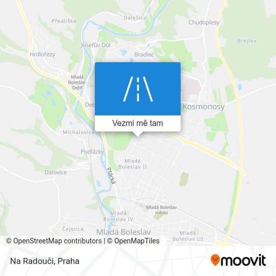 Na Radouči mapa