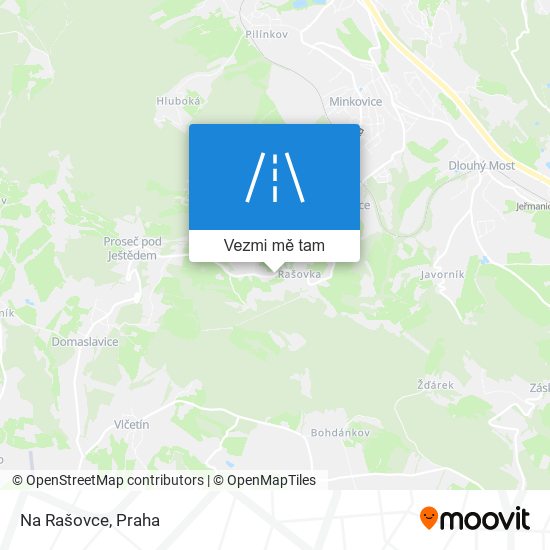Na Rašovce mapa