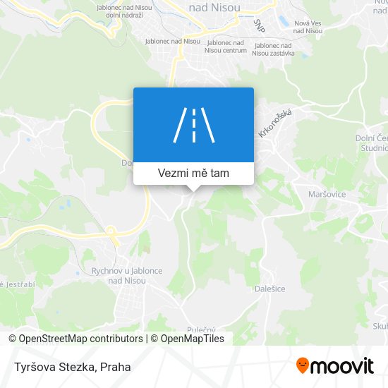 Tyršova Stezka mapa