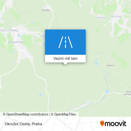 Okružní Cesta mapa